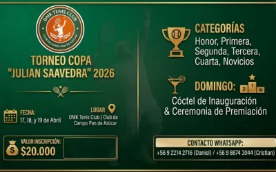 ¡Cuadros y Horarios Oficiales ya disponibles! Copa Julián Saavedra 2026